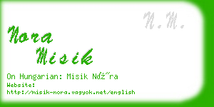 nora misik business card